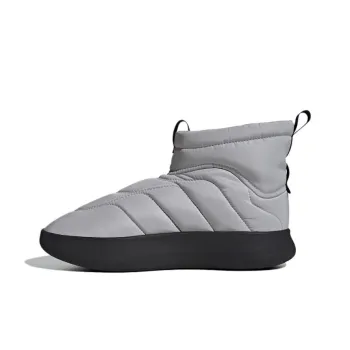 Adidas Adipuff Anti Slip Wear Resistant High Top Casual Shoes Unisex Gray