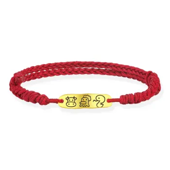 Zheng Tai Fook Gold Bracelet Unisex