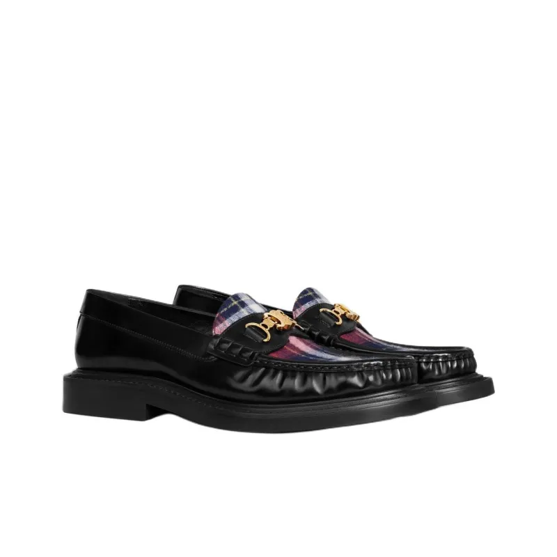 CELINE Triomphe Loafers Women's Black-2