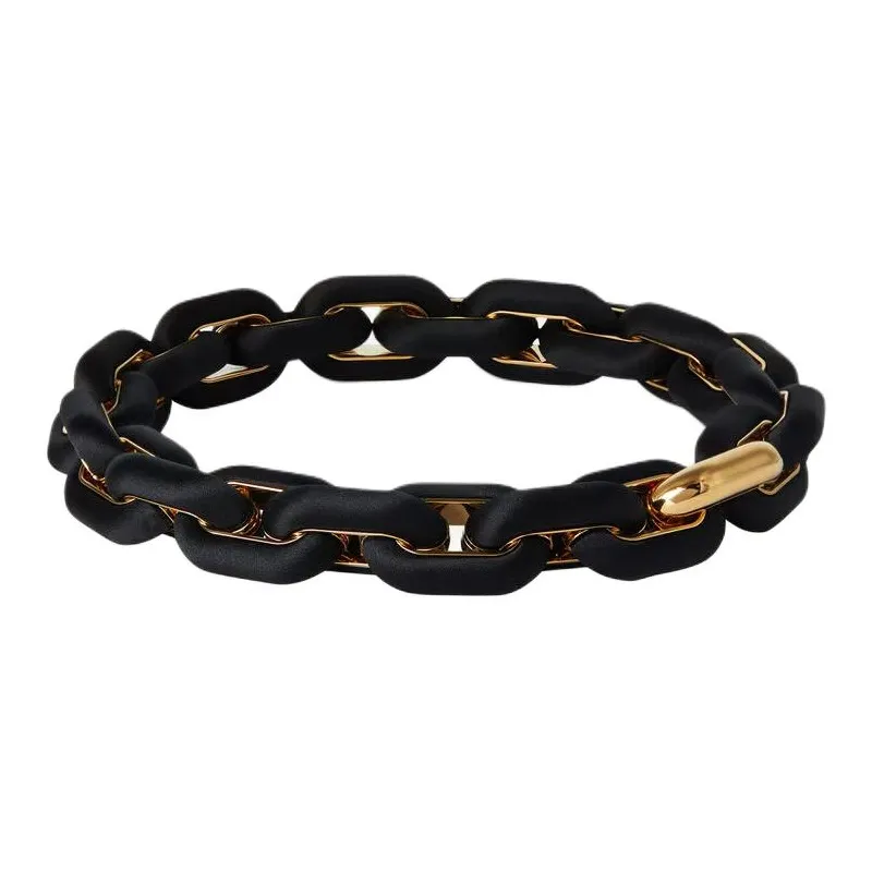Loro Piana Brass Necklaces Women's Black-0
