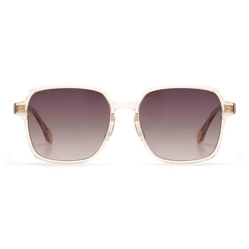 AIRO MIRO Plate Frame Square Oversized Frame Accentuates Face, Lightweight Sunglasses B3004 Unisex Pink-8