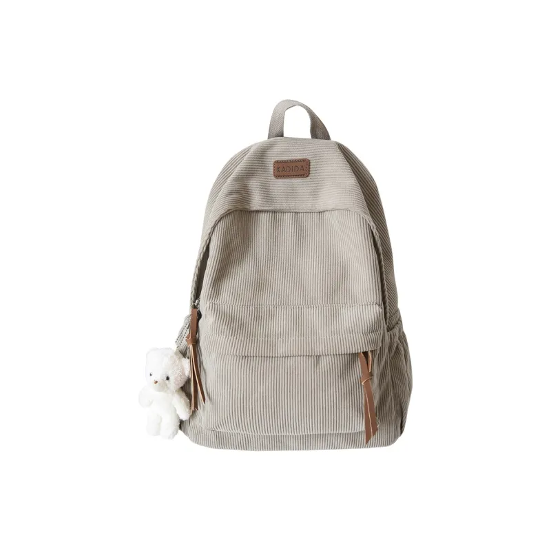 Kaka Tree Oxford Backpack Large Size Unisex Black/Khaki/White/Green/Gray-5