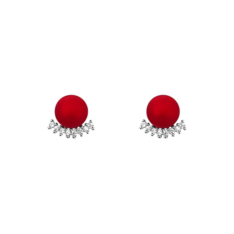 ONEKISS Gold Plated Copper Faux Pearl Clip On Earrings Women's-5