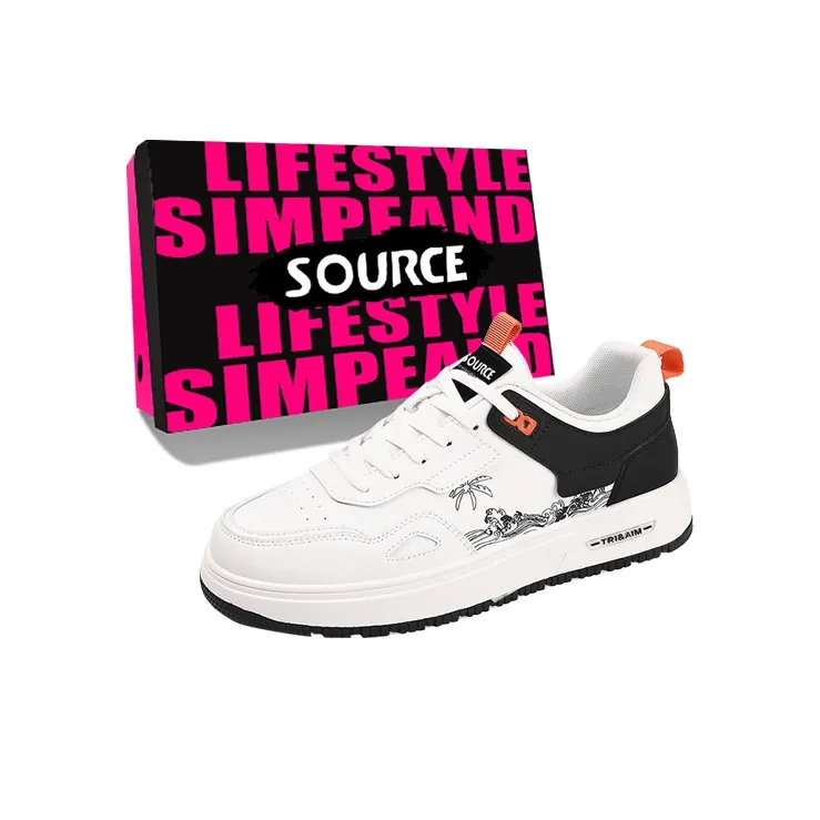 SOURCE Slip Resistant Cushioning Abrasion Resistant Breathable Low Top Skateboard Shoes Men's-5