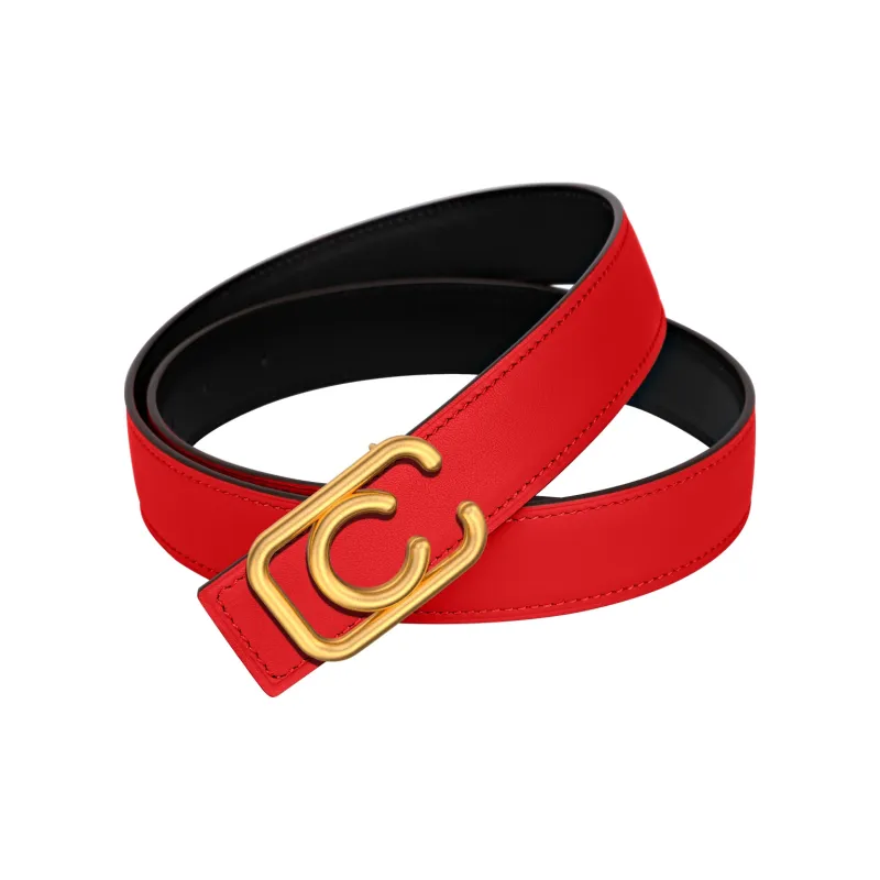 CATELLES Top Grain Cow Leather Leather Belts Unisex Width  3cm-18
