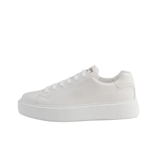 PRADA Low Top Skateboard Blanco 4.5cm Men's White