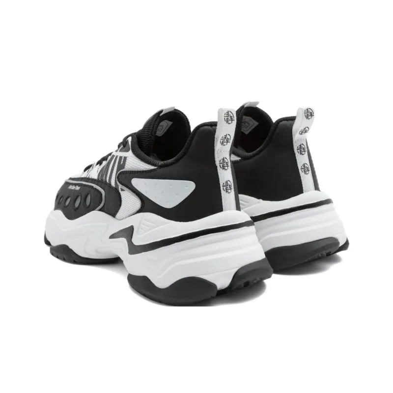 SEMIR Wear resistant And Lightweight Low Top Chunky Sneakers Men's Black White-2