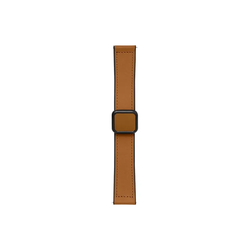 CHENSONG Xiaomi Red Beige Compatibility Watch Band Genuine Leather Material-0