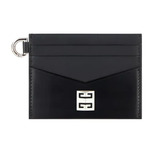 GIVENCHY 4G Cow Leather Card Holder Women's Black