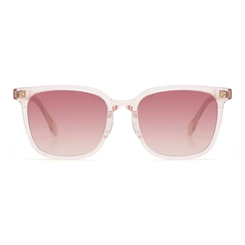 AIRO MIRO Plate Frame Square Sunglasses Unisex Pink-2