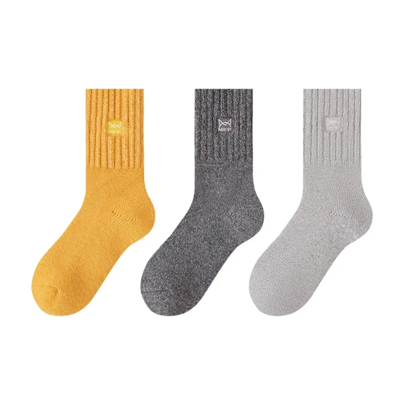 MIIOW Mid Calf Socks Women's 3 Pack-12
