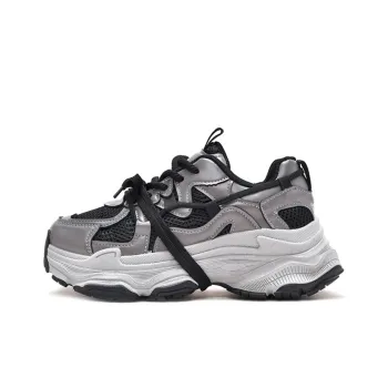 SHUMO Cushioning Anti Slip And Wear Resistant Height Increasing Low Top Chunky Sneakers Women's