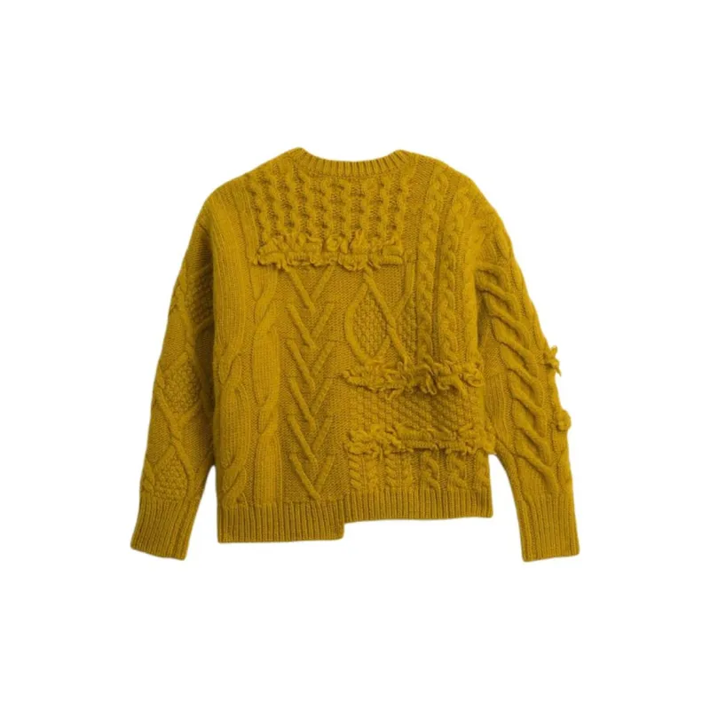 ZARA SRPLS Series Sweaters Men Mustard-1