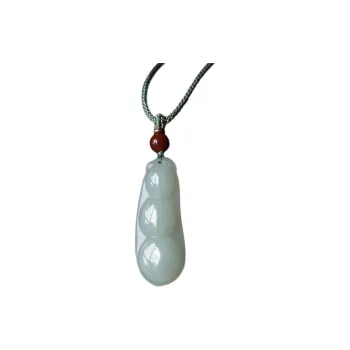 Zhen Yu Zhen Pin Hetian Jade Necklaces Pale Greenish White Jade Unisex