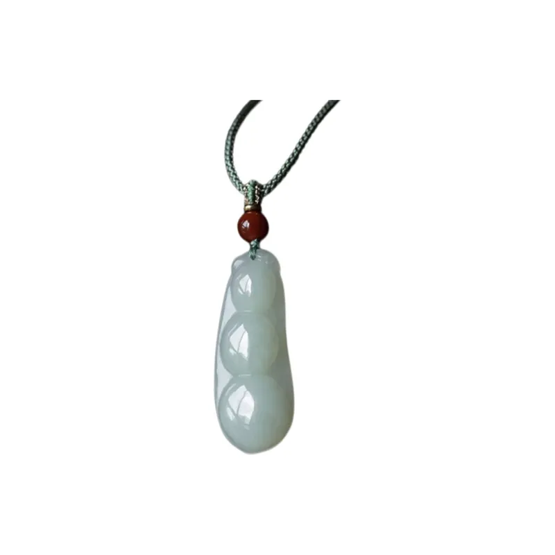 Zhen Yu Zhen Pin Hetian Jade Necklaces Pale Greenish White Jade Unisex-0