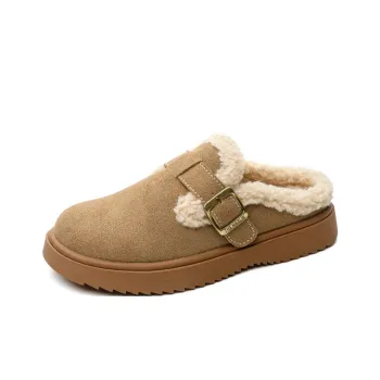 JNLVWA Rubber Sole Abrasion Resistant Slip Resistant Wrap toe Slippers Women's