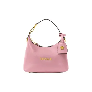 FANSIZHE Tag Lambskin Crescent Bag Shoulder Bag Crossbody Bag Handbag Women's Pink