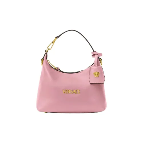 FANSIZHE Tag Lambskin Crescent Bag Shoulder Bag Crossbody Bag Handbag Women's Pink
