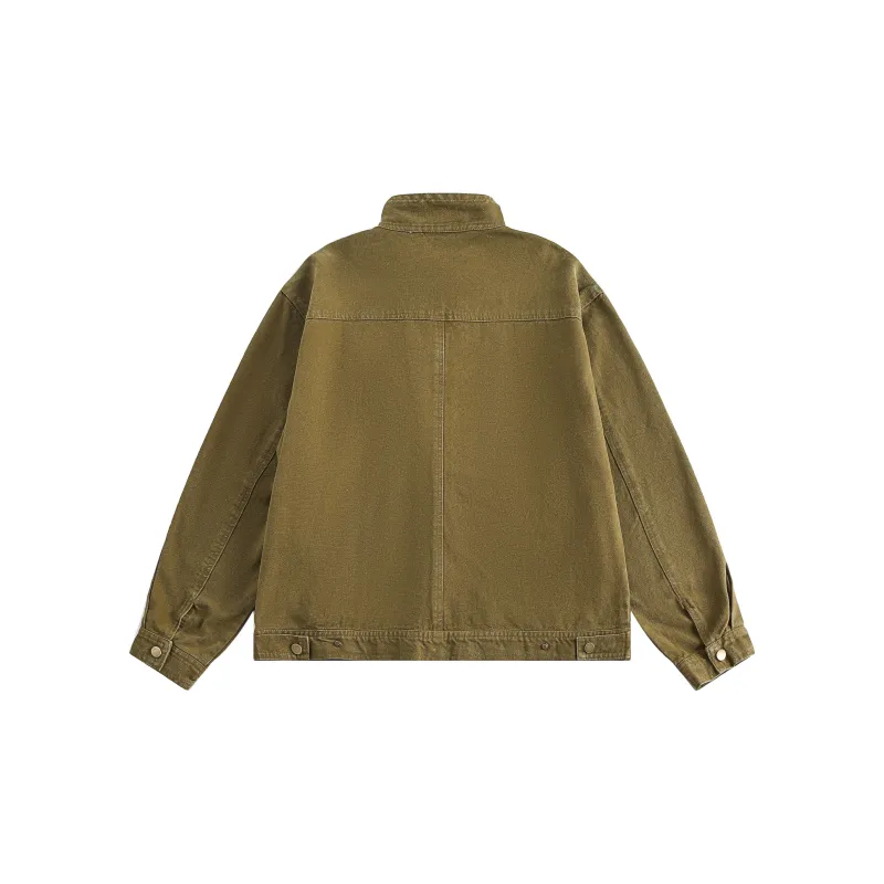 Xmithie Jackets Unisex Brown Yellow-1