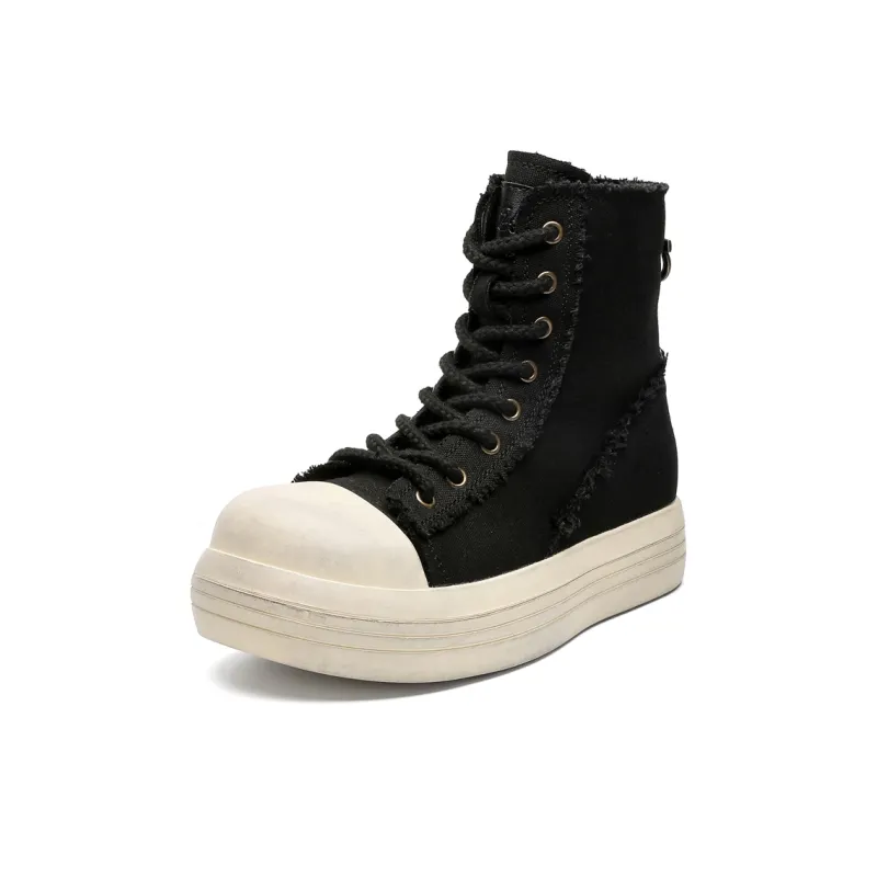 MODENGPAN High Top Canvas Shoes Unisex-0