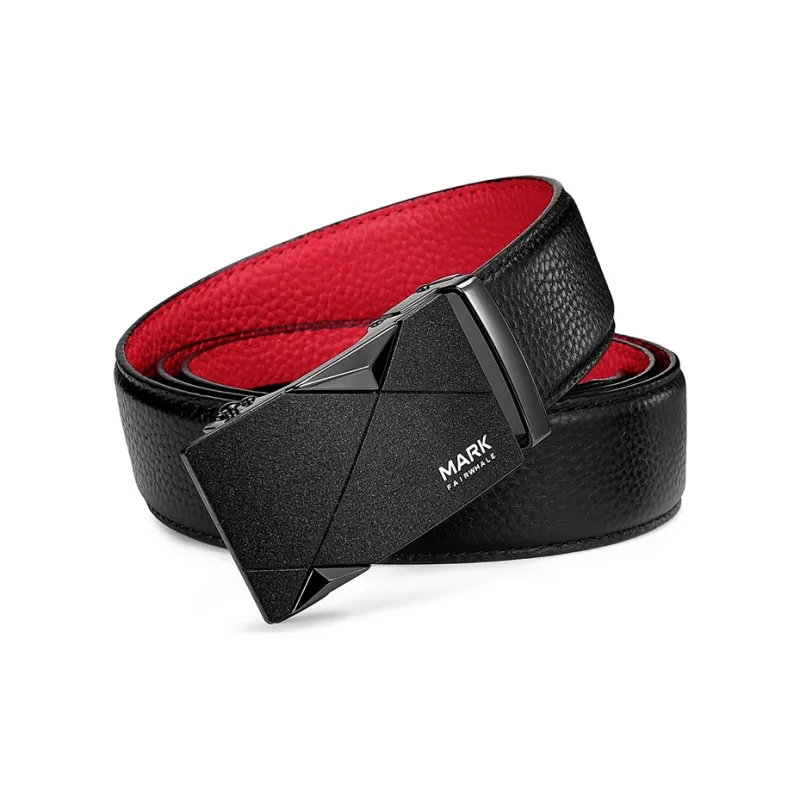 FAIRWHALE Top Grain Cow Leather Belts Men's Width 3.5CM-4