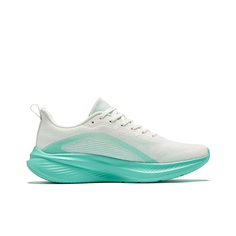 Erke Awakening 3 Cushioning Lightweight Rebound Low Top QiTian Technology Training Running Shoes Men's White Cyan-1