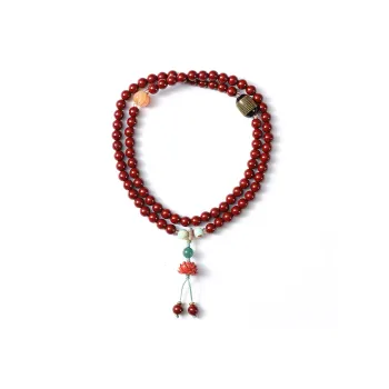 Ryukyu Reconstructed Cinnabar Bracelets Unisex