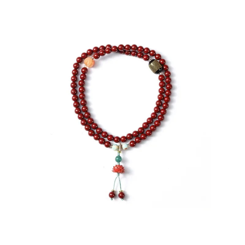 Ryukyu Reconstructed Cinnabar Bracelets Unisex-0