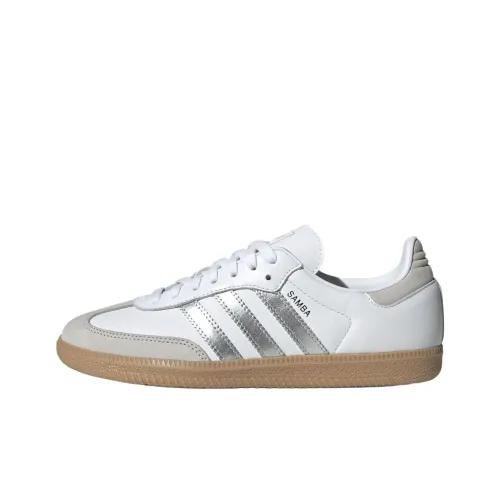 Samba Women's Adidas Originals Og 'White Silver Metallic Grey' Women's