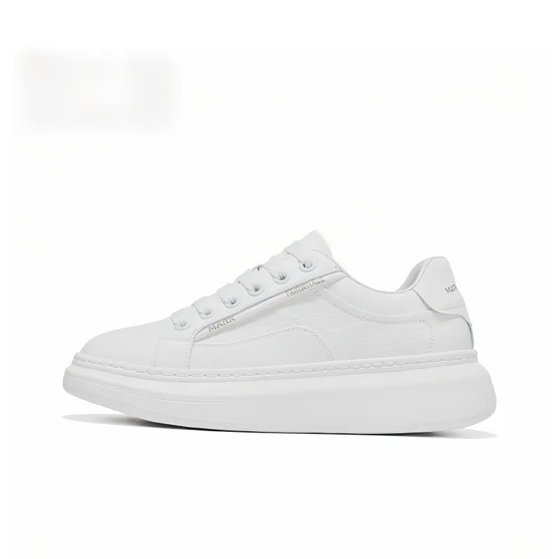 FAIRWHALE White Moonlight Collection Small White Shoes Low Top Minimalist Versatile Men's White-0