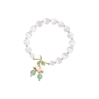 Strange Snow Glass Cat Eye Jade Bracelets Unisex