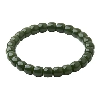 Honglangji Barrel Bead Beaded Bracelet Jasper Women's