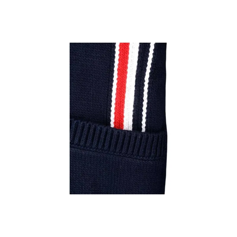 THOM BROWNE Rwb Striped V Neck Knitted Cardigan-5