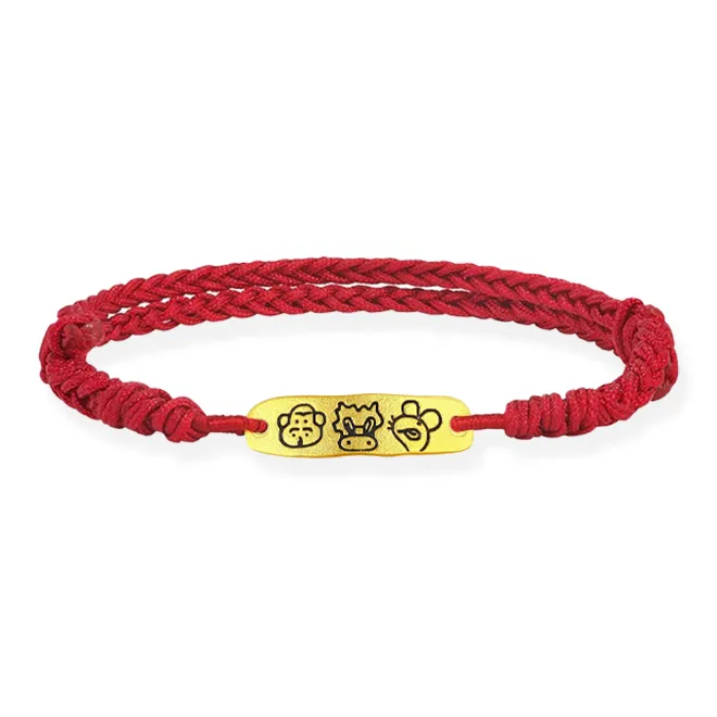 Zheng Tai Fook Gold Bracelet Unisex-6