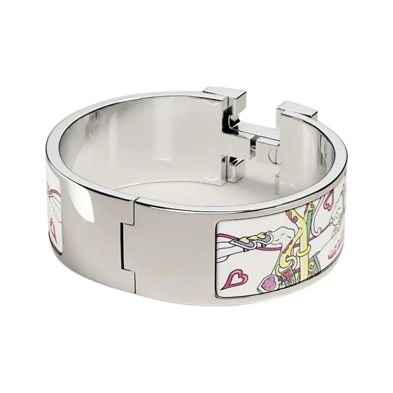 HERMES Enamel Bracelets Men's Multicolor-3
