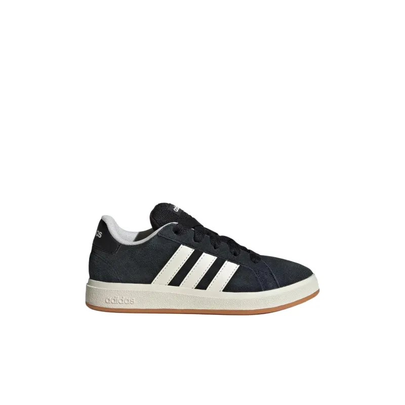 Adidas Anti Slip Wear Resistant Low Top Kids' Skateboarding Shoes Black White Kids'-1