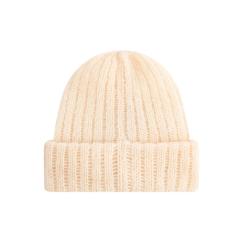 Charlie Luciano Wool Beanies Unisex Ecru-1