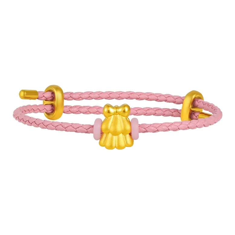 CHOW KING SANG Gold Bracelet Unisex-4