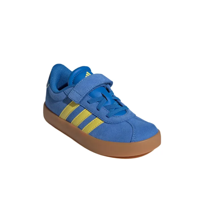 Adidas VL COURT 3.0 Anti Slip Wear Resistant Low Top Kids' Skateboarding Shoes Blue Children Aged 3 7 Years Old-2
