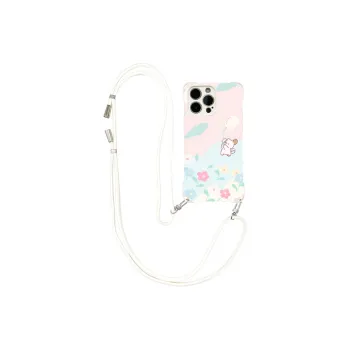 Sen Dog Silicone Material Cute Square Lanyard Crossbody Phone Cases Compatible With IPhone 16 Pro Max/Pro/Plus/15/14/13