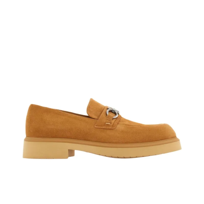 FERRAGAMO GANCINI Loafers Men's Camel-1