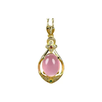JUNWEN Chalcedony Necklaces Women's