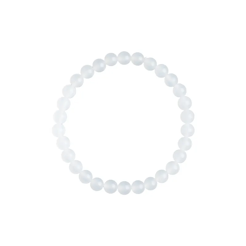 Clear Snow Bracelets White Jade Unisex-0
