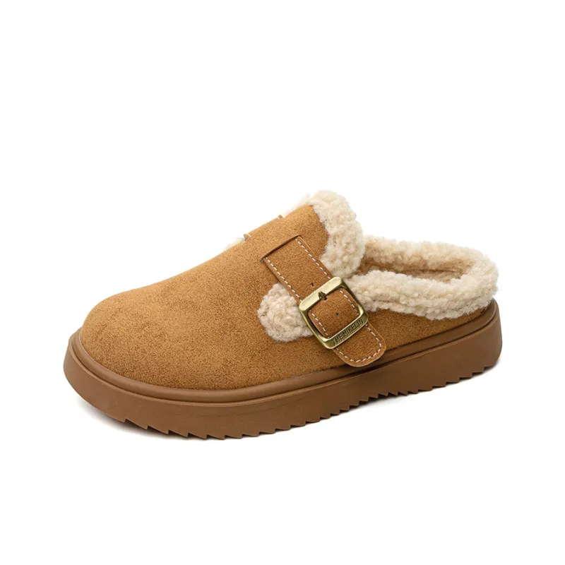 JNLVWA Rubber Sole Abrasion Resistant Slip Resistant Wrap toe Slippers Women's-5