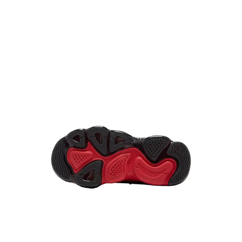 QIAODAN Anti Slip Wear Resistant Low Top Kids Lifestyle Shoes Black/Koi Red Children Aged 3 7 Years Old-4