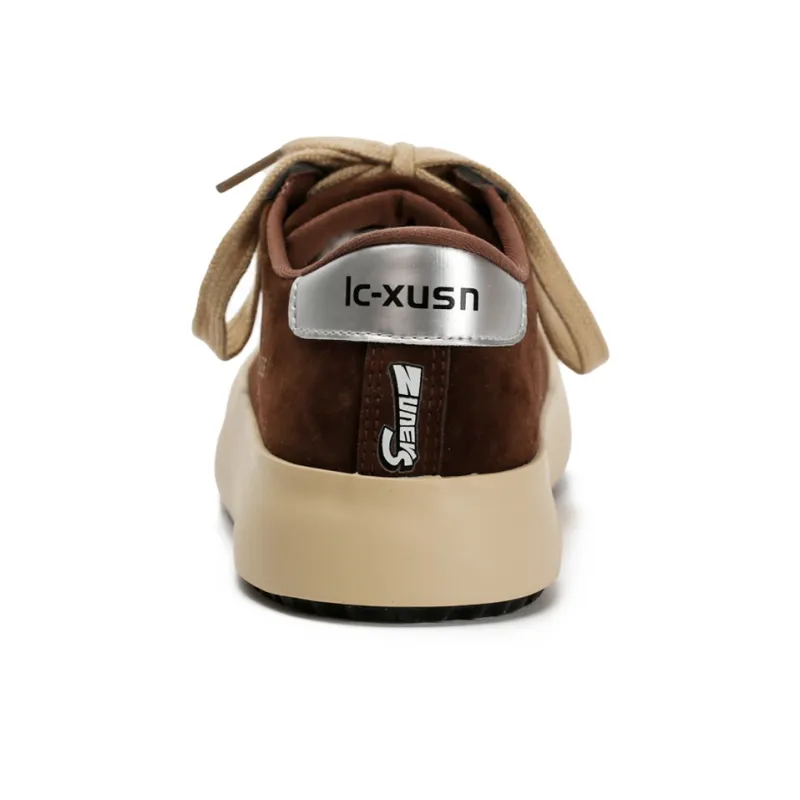 Zun'er Non-slip Lightweight Low-Top Skateboard Shoes Women's Camel-7