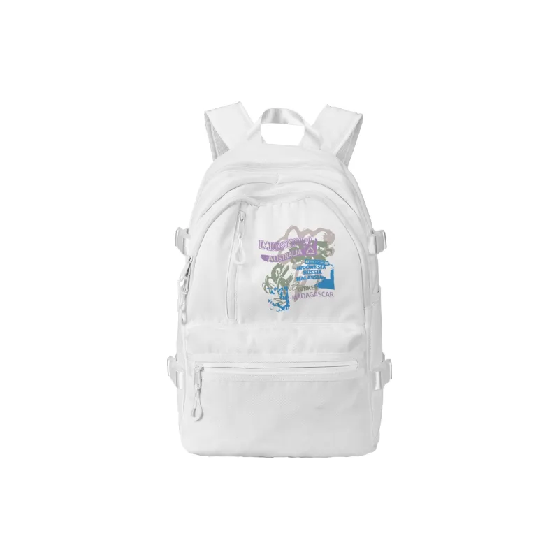 FINITE LOOP Recycled Material Backpack Regular Unisex White-6