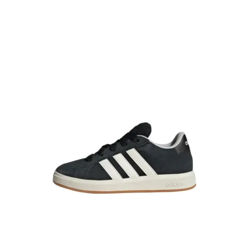 Adidas Anti Slip Wear Resistant Low Top Kids' Skateboarding Shoes Black White Kids'
