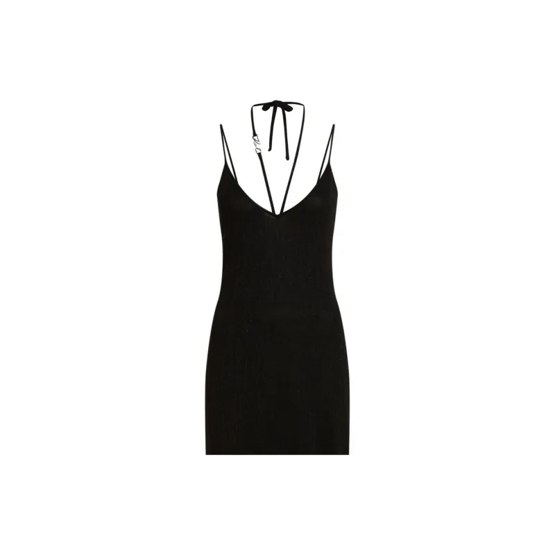 KARL LAGERFELD / Karl Lagerfeld Jeans Dna Shine Halterneck Beach Dress-1