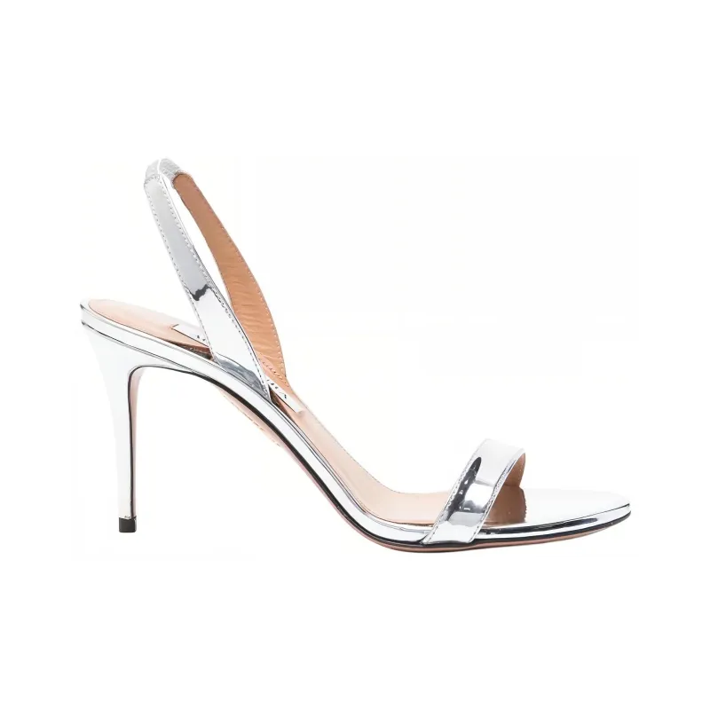 AQUAZZURA So Nude 110mm Leather Sandals-1